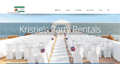 Desktop Screenshot of kristiespartyrentals.com